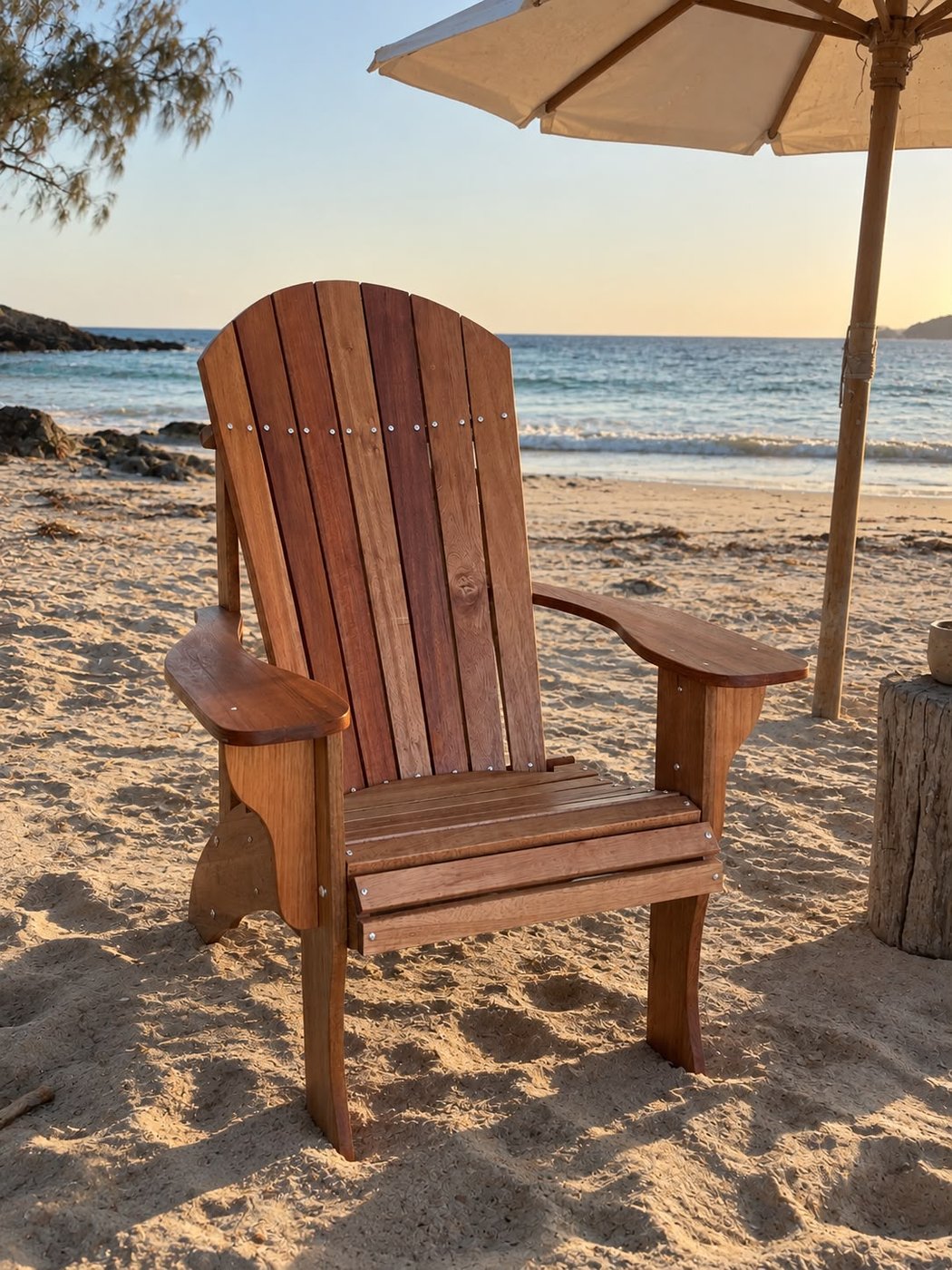 One of Terry's handmade Adirondack chairs